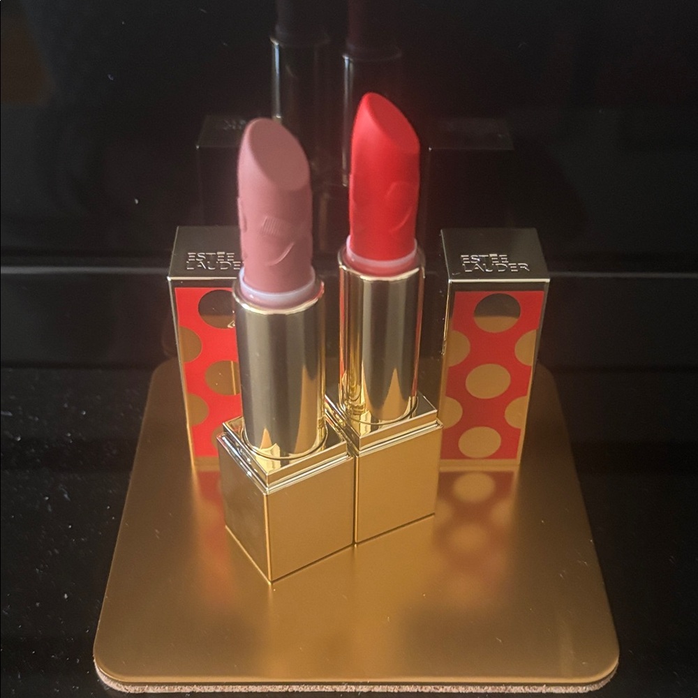 Estée Lauder Lipstick Duo Red Ribbon & Sneak Peek Limited Edition